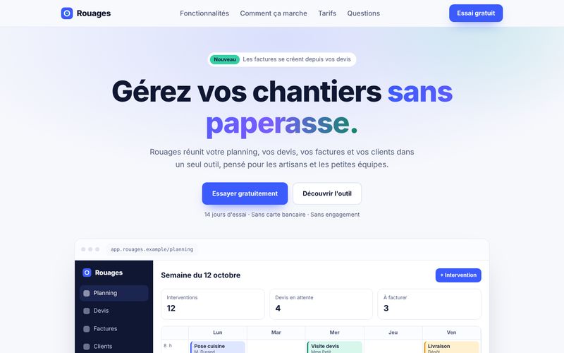 Aperçu de l'exemple Rouages